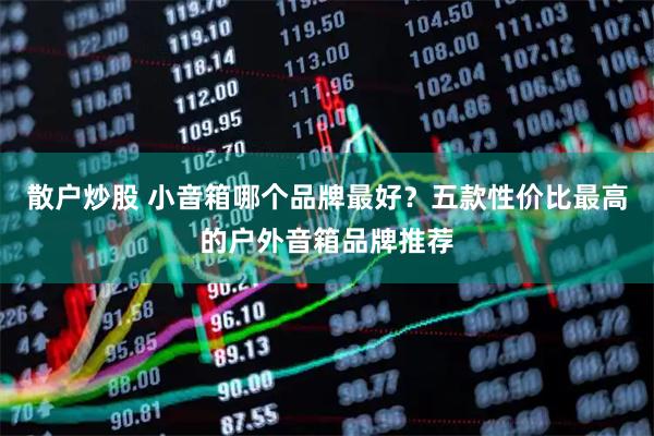 散户炒股 小音箱哪个品牌最好？五款性价比最高的户外音箱品牌推荐