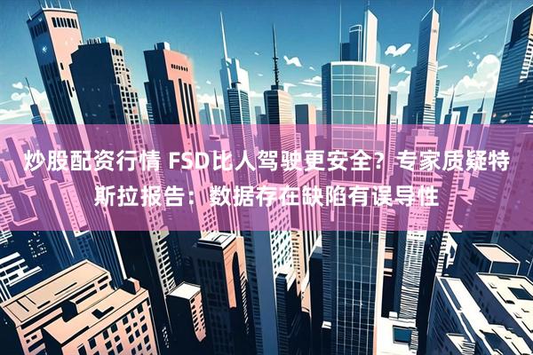 炒股配资行情 FSD比人驾驶更安全？专家质疑特斯拉报告：数据存在缺陷有误导性